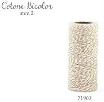 71960 ROTOLO COTONE BICOLOR MM2 100MT BEIGE
