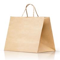 SHOPPER CARTA DA ASPORTO 32+20X30 AVANA