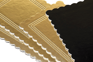 DISCO PESANTE RETTANGOLARE ORO\NERO 46X66 10KG
