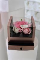 A26992 SCATOLA REGALO ROSA GOLD  17X18X16