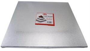 VASSOIO CAKEBOARD QUADRATO ARGENTO 45X45