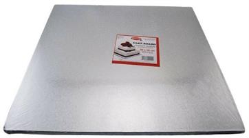 VASSOIO CAKEBOARD QUADRATO ARGENTO 50X50